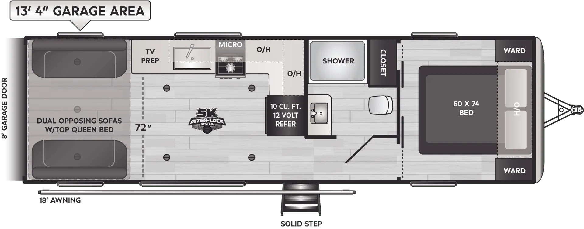 Keystone Impact 2813 floor plan