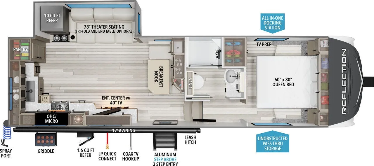 Grand Design Reflection 150 Series 150 SERIES 270BN floor plan