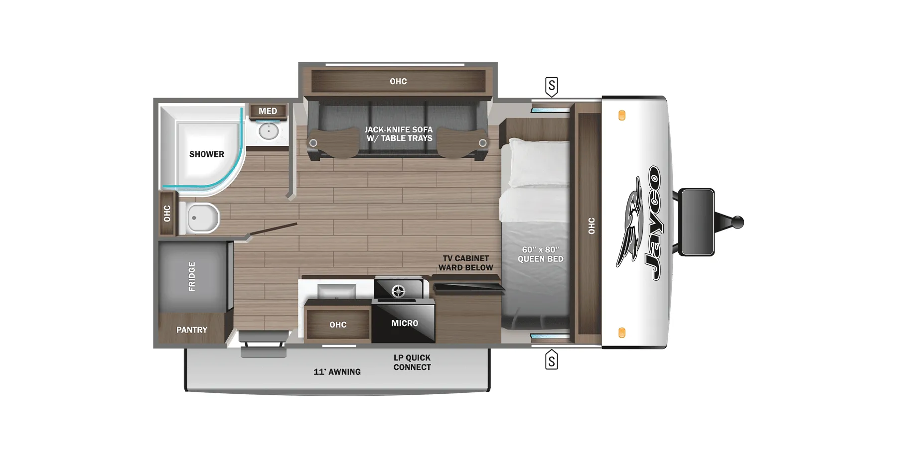Jayco Jay Feather Air 16FBS floor plan