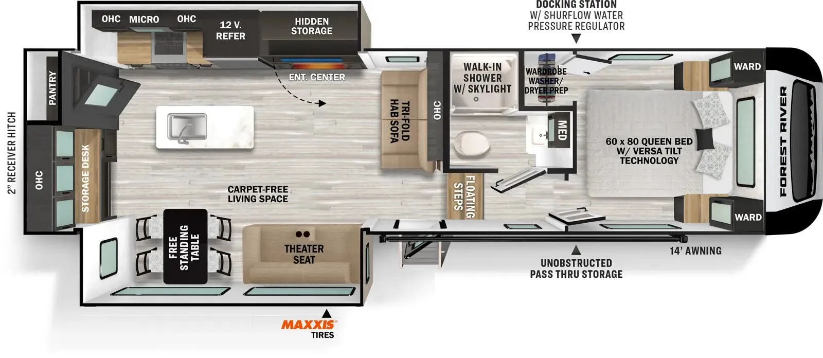 Forest River Impression 270RK floor plan