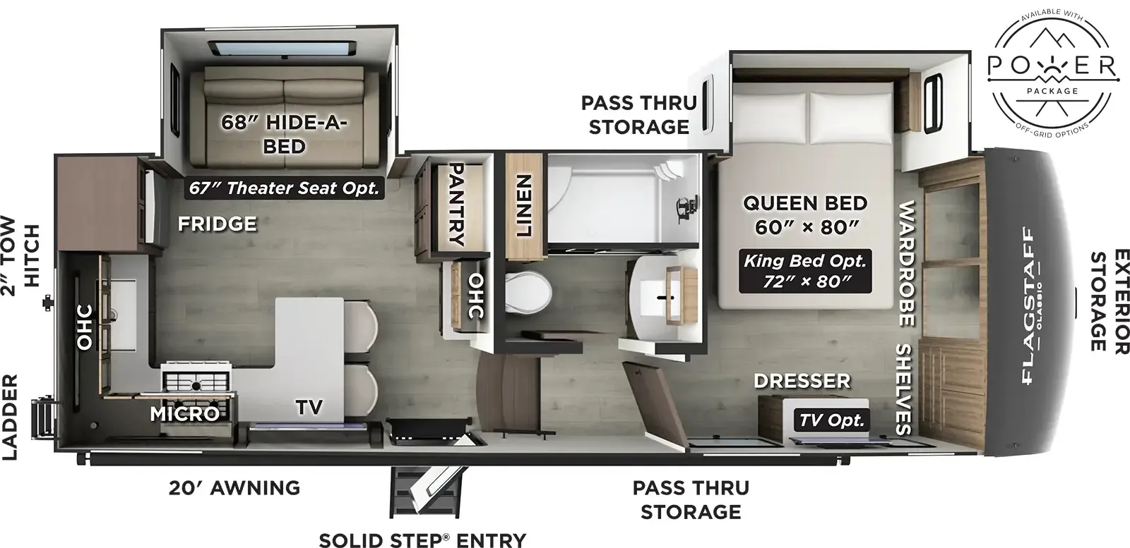 2026 Forest River Flagstaff Classic 281RK - Floor plan