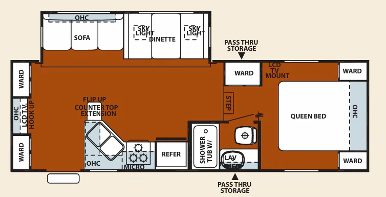 Forest River Cherokee 255S floor plan