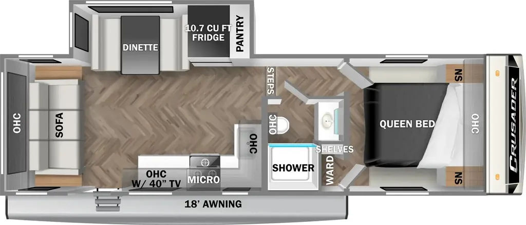 2025 Prime Time Crusader 250RLX floor plan