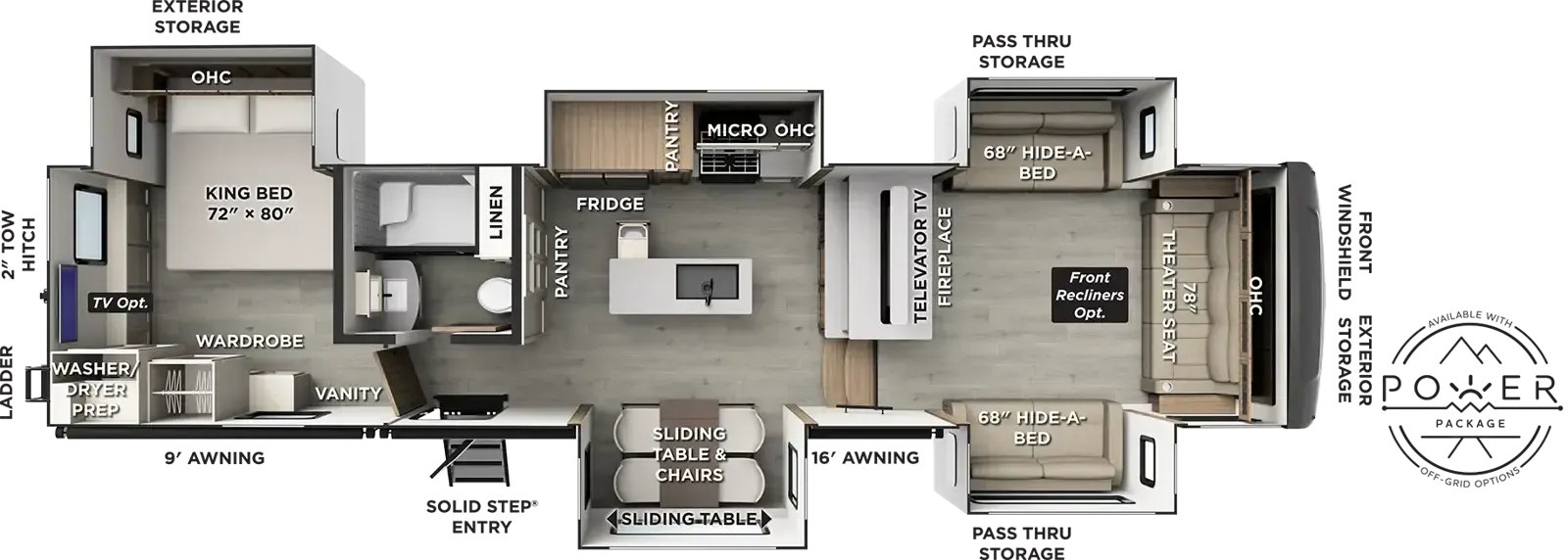 Forest River Rockwood Signature 402SFL floor plan