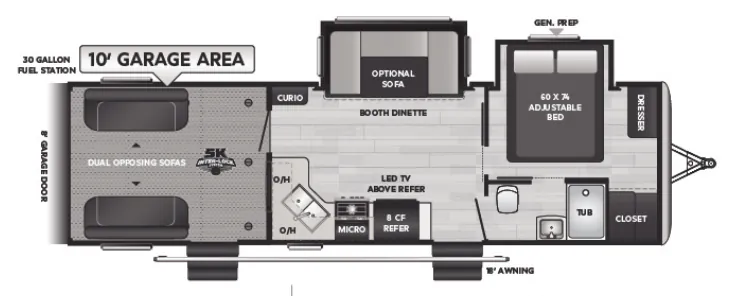 Keystone Impact 29V floor plan