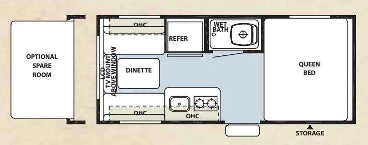 Forest River Cherokee Wolf Pup 17B floor plan
