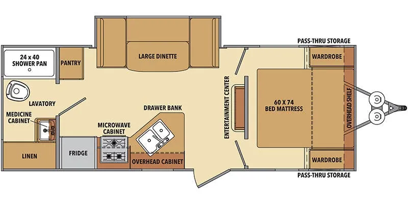 Shasta Shasta 21RB floor plan