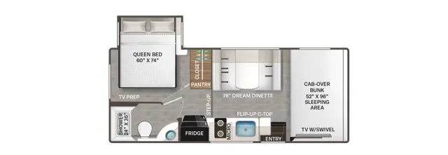 Thor Motor Coach Echelon LZ22 floor plan