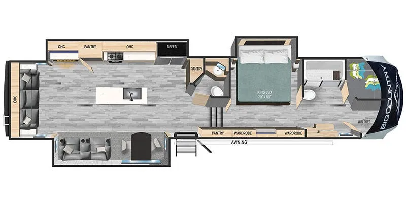 Heartland Big Country BC 3702 FB floor plan