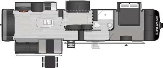 Keystone Cougar 368MBI floor plan