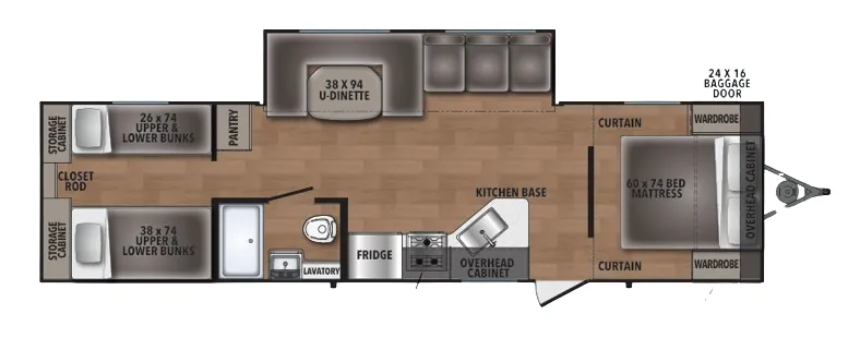 2024 Shasta I-5 530QB floor plan
