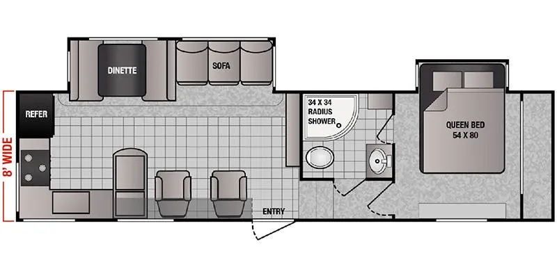 Genesis Supreme Seabreeze Limited 315RKS floor plan