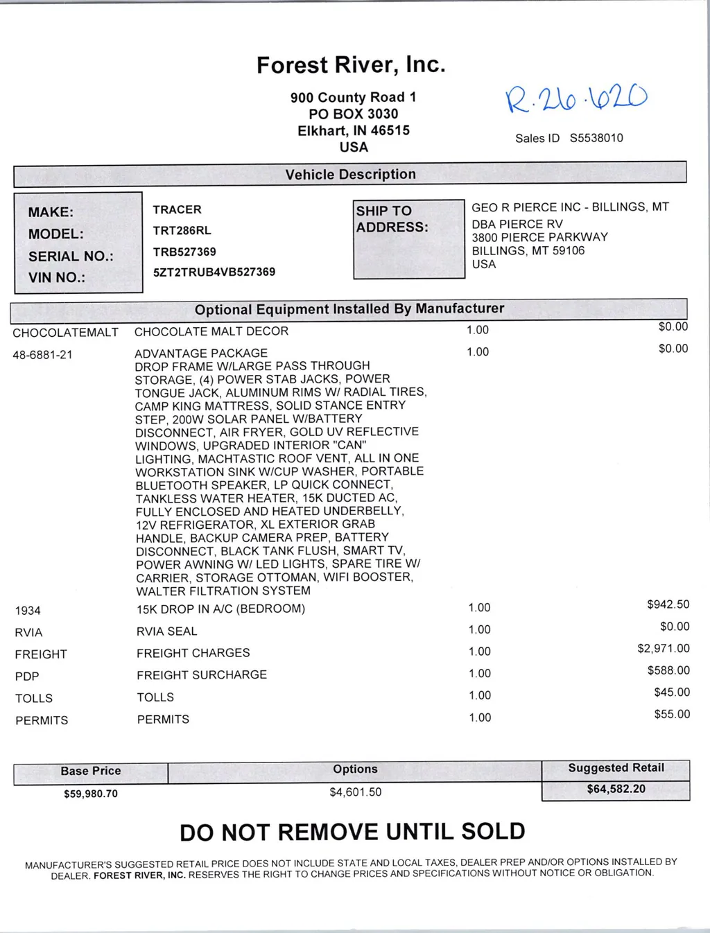 2027 Forest River Tracer 286RL, Photos photo 53