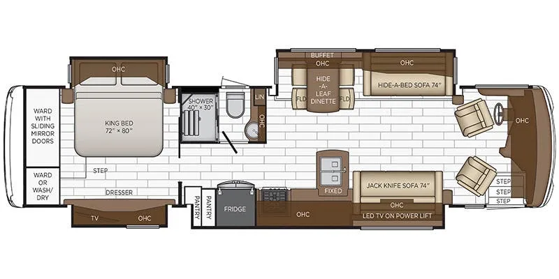 Newmar Dutch Star 3717 floor plan