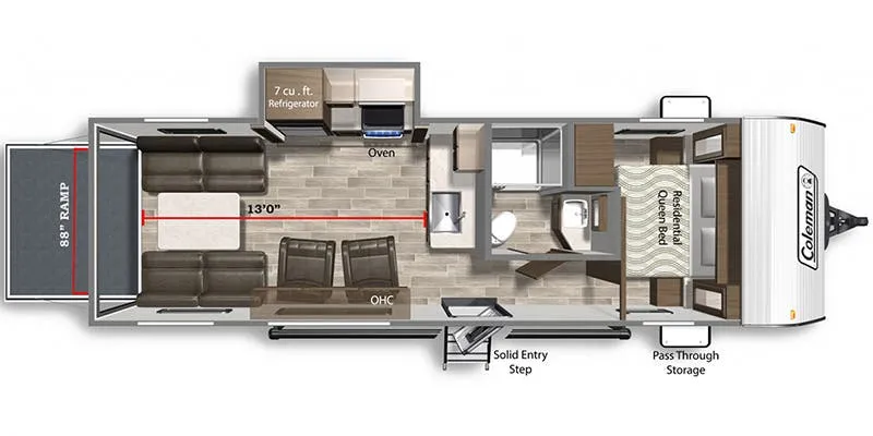 Dutchmen Coleman Lantern 270TQ floor plan
