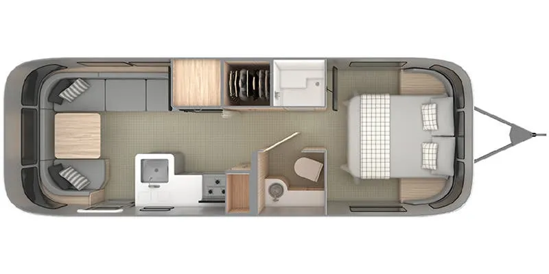2025 Airstream Globetrotter 27FB floor plan
