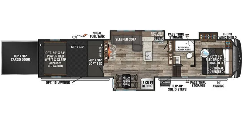 K-Z Venom V4114TK floor plan