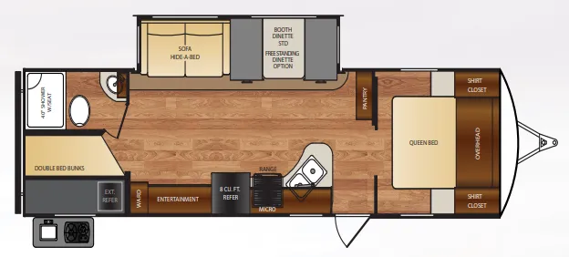 Forest River Wildcat 281DBK floor plan