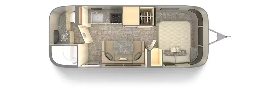 2027 Airstream Flying Cloud 23FB floor plan