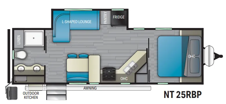 Heartland North Trail 25RBP floor plan