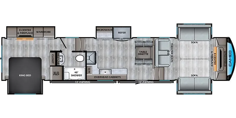 2021 CrossRoads Cameo CE4031FL - Floor plan