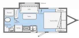 Winnebago Micro Minnie 2106FBS floor plan