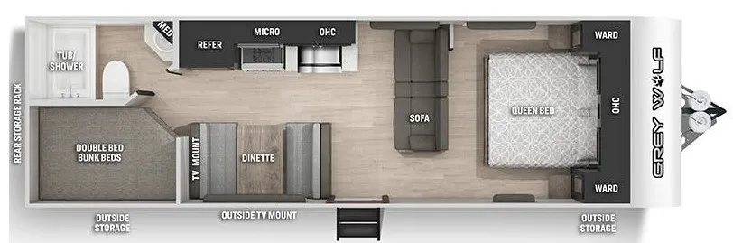 2022 Forest River Cherokee Patriot Edition 26DJSE - Floor plan