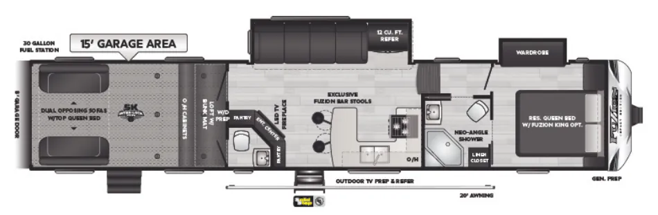 Keystone Impact 415 exterior