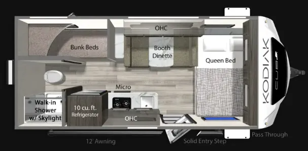 Dutchmen Kodiak S-Series 162BH floor plan