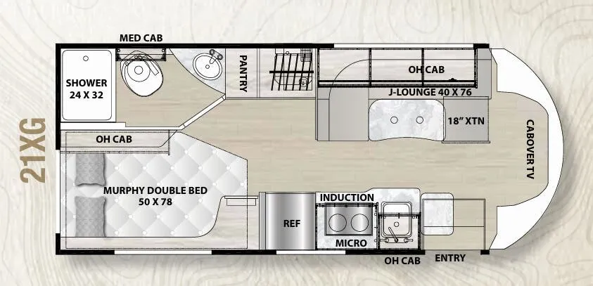 Coachmen Cross Trail Xtreme 21XG floor plan