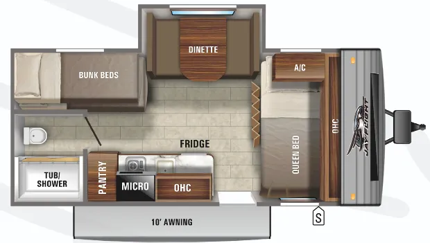 Jayco Jay Flight SLX 7 184BS floor plan