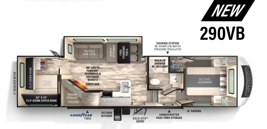 Forest River Impression 290VB floor plan