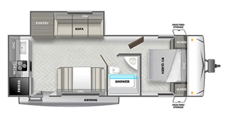 Forest River Wildwood 228RK floor plan
