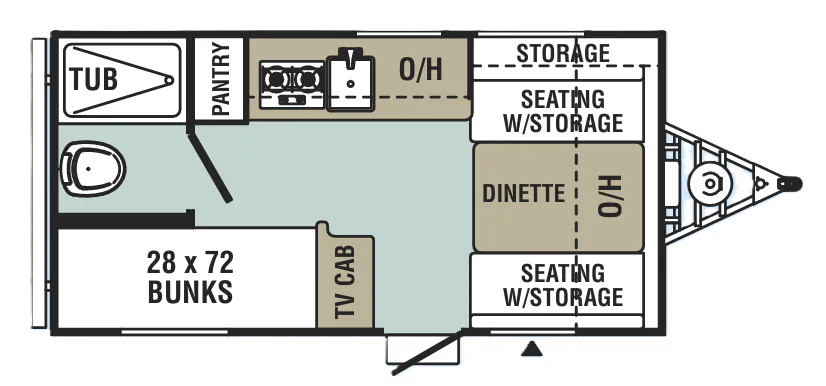 Forest River Viking Saga 16SBH floor plan