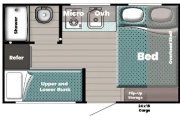 Gulf Stream Innsbruck Lite Super Lite 134BH floor plan
