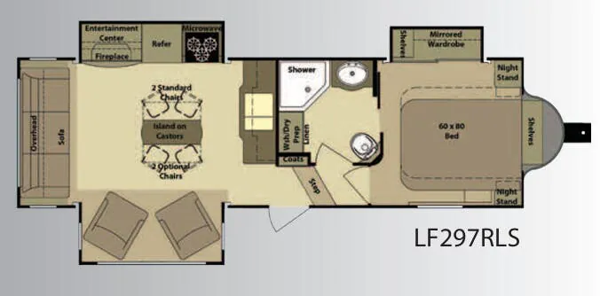 Highland Ridge Open Range Light LF297RLS floor plan