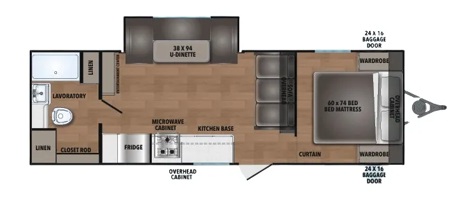 Shasta I-5 525RB floor plan