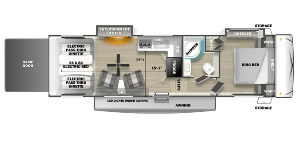 Forest River Stealth 2800 floor plan