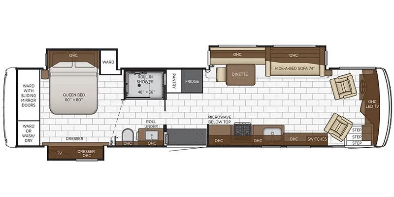 Newmar Kountry Star 4011 floor plan
