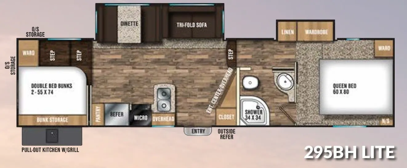 Coachmen Chaparral Lite 295BH floor plan