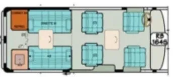 Sportsmobile Sprinter 164S floor plan