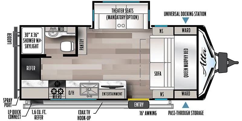 2022 East to West Alta 1900MMK floor plan