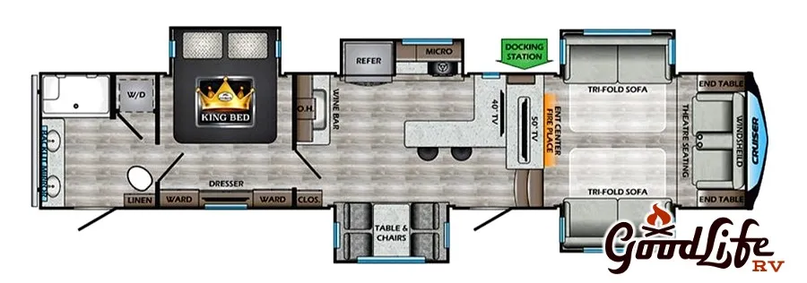 2022 CrossRoads Cruiser 3841FL - Floor plan