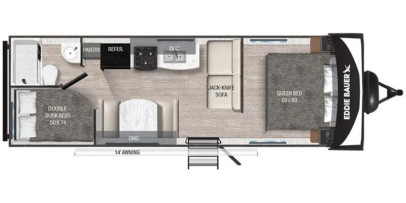 Heartland Eddie Bauer EBS 251BH floor plan
