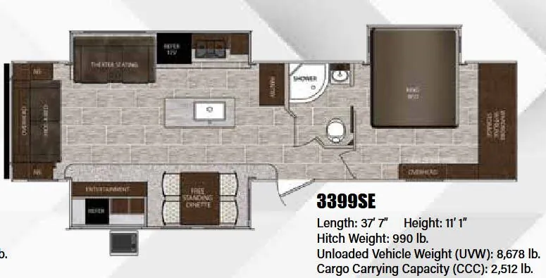 Prime Time LaCrosse 3399SE floor plan