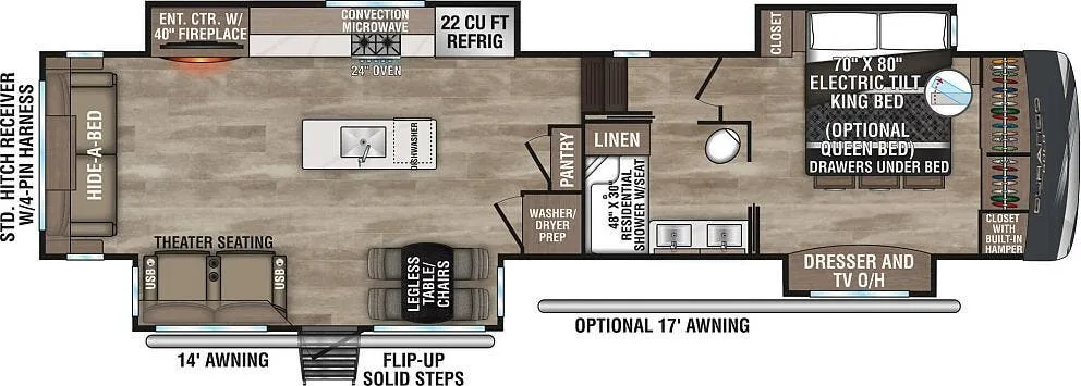 K-Z Durango Gold G383RLQ floor plan