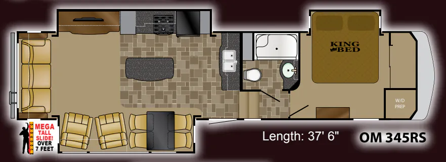 Heartland Oakmont 345RS floor plan