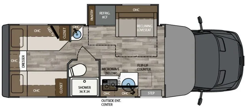 2024 Renegade RV Vienna 25TBN — Floor plan