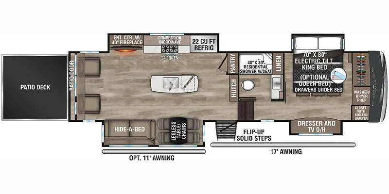 K-Z Durango Gold G358RPQ floor plan