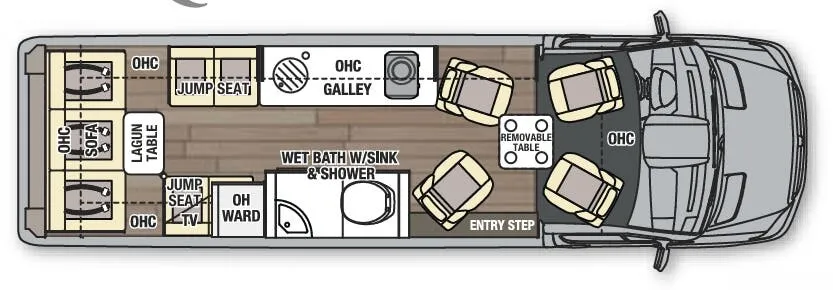 Coachmen Galleria 24Q floor plan